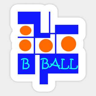 B Ball Basketball Sticker